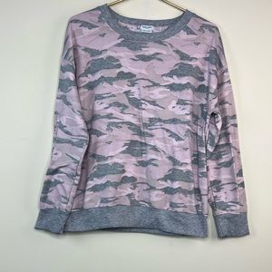 Splendid Pink Camouflage Top, Large